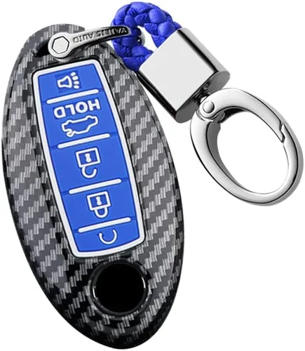 Vista 11 de ontto Funda para Llave de Automóvil con Mando a Distancia Inteligente de 5 Botones, Llavero, Protección para Llaves, Cadena para Llaves, Anillo