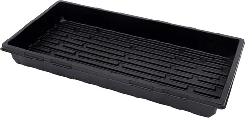 Seed Starter Tray,2 Pack 21 x 11 x 2 Inch,Heavy Duty Plastic No Drain Holes Planting Trays for Seedlings,Microgreens Growing Trays,Seedling Tray for