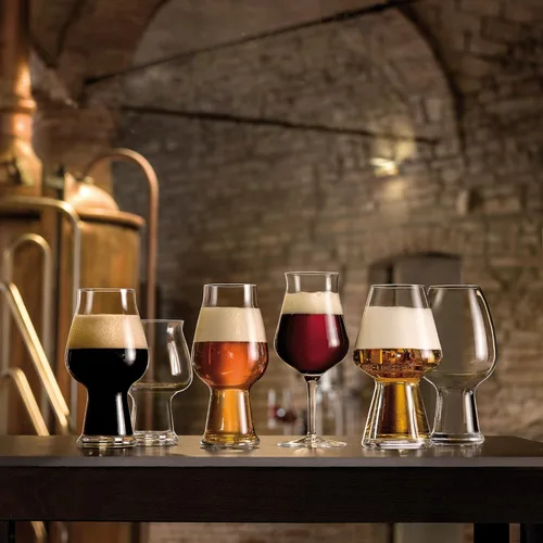 Vista 6 de Luigi Bormioli Birrateque - Vasos de cerveza de sidra de 17 onzas (juego de 2) – Vasos de cerveza artesanales para sidra, sidra dura, sidra