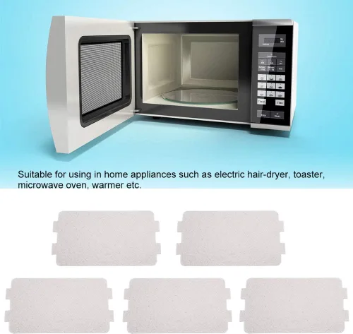 Vista 7 de 5 piezas de repuesto para horno de microondas, placa de mica, hoja de mica universal para todos los hornos de microondas, piezas de horno