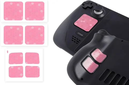 TALONGAMES Touchpad Protector Compatible with Steam Deck OLEDSteam Deck Trackpad Skin, Back Button Grips Accessories (Trackpads Protector + 4 Keys