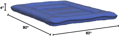 Vista 136 de Colchón futón japonés de piso gris constelación, de piso tatami, portátil, para acampar, para niños, sofá cama plegable enrollable con protector