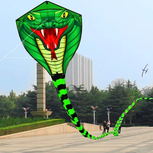 Vista 4 de HENGDA KITE Cometas de serpiente de gran potencia con línea voladora Cometa deportiva divertida al aire libre