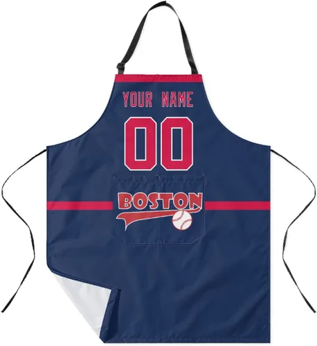 Vista 20 de ANTKING Custom Apron with Pocket Custom Any Name and Any Number Gifts for Dad Men Fans