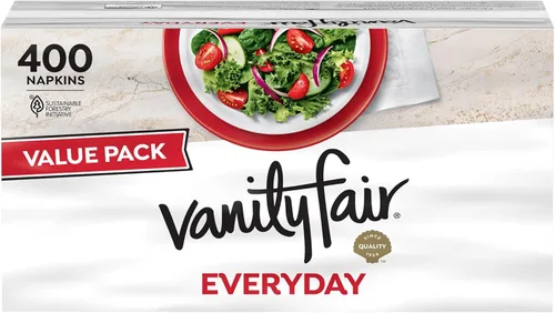 Vista 13 de Vanity Fair Everyday Servilletas, 100 Count Servilletas de papel