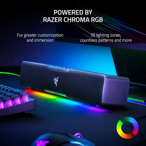Vista 6 de Razer Leviathan V2 X: Barra de sonido para PC con controladores de rango completo, alimentación USB tipo C y entrega de audio, Bluetooth 5.0