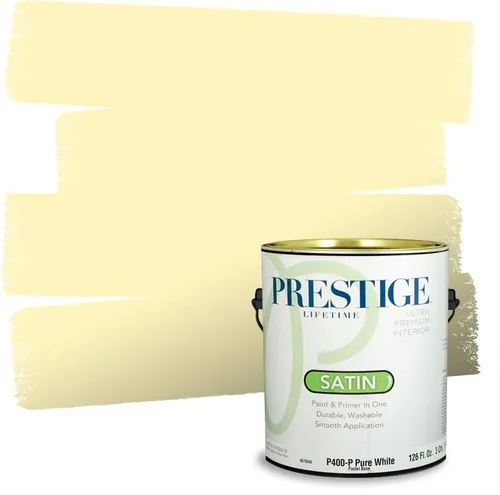 Vista 16 de PRESTIGE Pinturas de pintura exterior e imprimación en uno, 1 galón, plano, combinación comparable de Benjamin Moore* Pila de heno