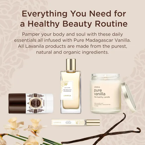 Vista 6 de Lavanila Pure Vanilla Perfume para mujer, 1.7 onzas líquidas + 0.32 onzas líquidas – Perfume de vainilla limpio, Eau de Parfum de mujer de larga