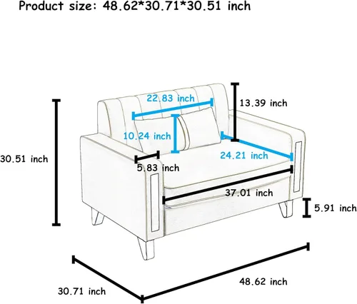 Vista 36 de Sofá moderno de terciopelo de 85.63 pulgadas con patas de metal dorado, tapizado grande de mediados de siglo, moderno, cómodo, sofás de 3 plazas