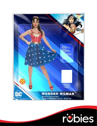 Vista 7 de Rubies DC Comics: Wonder Woman Costume Dress for Adults, Women's Large
