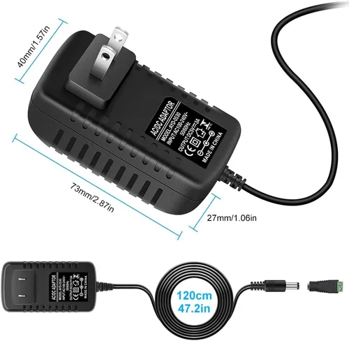 Vista 6 de Fuente de alimentación de 5 V, CC 5 voltios 3A 15 W fuente de alimentación LED, convertidor de CA 100-240V CA a CC 5V, adaptador de corriente