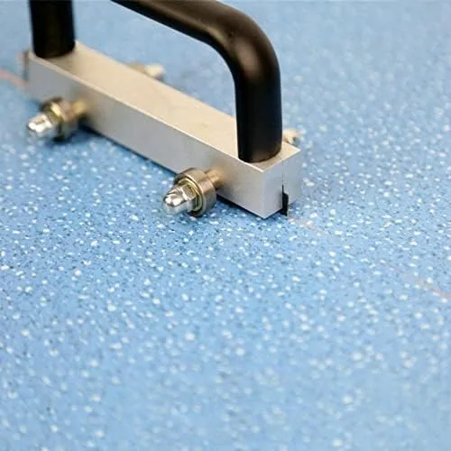 Vista 8 de Rollo de plástico de PVC Deportes Piso ranura cortador rueda ranurado manual ranurado cuchillo vinilo piso Groover Herramientas de construcción