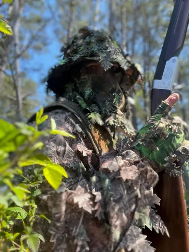 Vista 10 de QuikCamo Realtree & Mossy Oak 3D Leafy Camo - Sombrero de cubo para hombres, ciervos, patos y pavos (totalmente ajustable OSFM)
