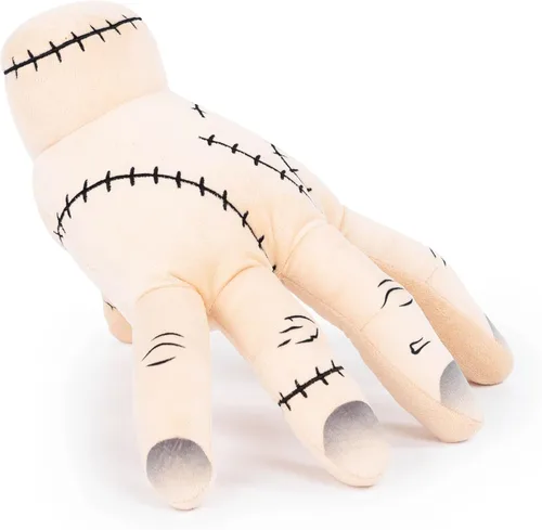 Vista 2 de Wednesday & The Addams Family Thing - Almohada de peluche de mano – Almohada de personaje súper suave – Microfibra de poliéster, 14 pulgadas