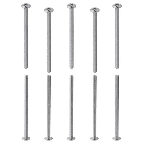 Vista 29 de MroMax Tornillos de máquina M2.0.197 x 0.157 in Tornillos Phillips Cross Truss Head Tornillo 304 Pernos de sujeción de acero inoxidable 15pcs