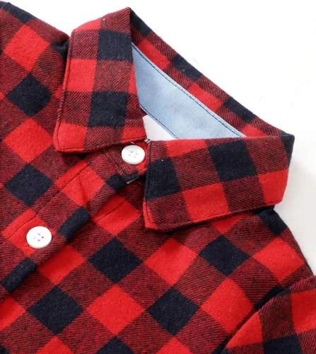 Vista 4 de XUANHAO Conjunto de ropa de bebé para niños pequeños de 12, 18, 24 meses, 2T, 3T, 4T, jeans, pantalones de mezclilla para otoño e invierno