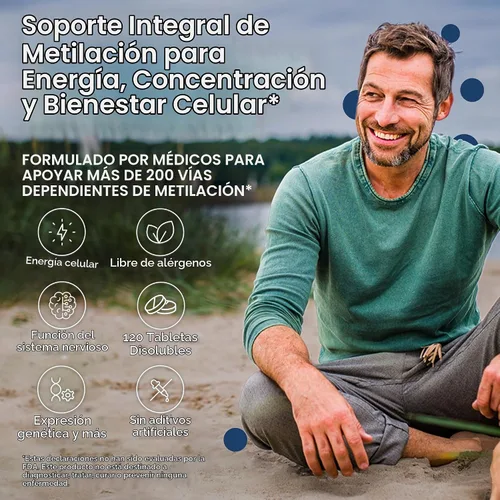 Vista 3 de Neurobiologix Complejo B metilado completo de metilación, 120 masticables