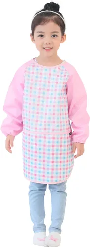 Vista 51 de Plie Kids Waterproof Art Smock – Long Sleeve Apron for Painting, Baking, Sensory Play (Ages 1–10)