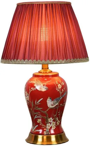 Lamp for Desk Retro Ceramic Table Lamp Living Room Bedroom Bedside Atmosphere Lamp Home Corridor Decorative Lamp Desk Lamps for Home Office