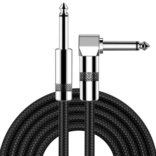 Vista 9 de New bee - Cable de guitarra de 6 pies, para instrumentos eléctrico, cable AMP para bajo, conector recto a recto de 1/4 para guitarra eléctrica, bajo