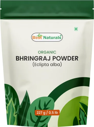 Best Naturals Bhringraj en polvo orgánico certificado por USDA, 8.01 oz, sin gluten, sin OMG, vegano