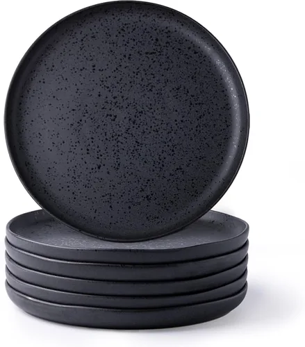 Vista 11 de AmorArc Juego de Platos de Cena de Cerámica de 6, platos de gres grandes de 10.5 pulgadas para cocina, juego de platos de vajilla - Apto