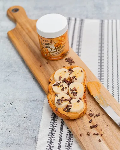 Vista 3 de Laurel's - Mantequilla de maní natural, alta en proteínas, apta para dieta cetogénica, sin azúcar y baja en sodio, sin gluten ni conservantes