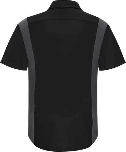 Vista 4 de Red Kap Men's Short Sleeve Performance Plus Shop Shirt with Oilblok Technology