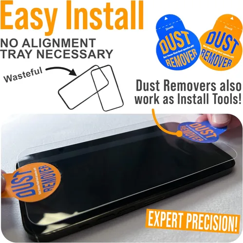 Vista 6 de Scooch Protector de pantalla 5 en 1 para iPhone 11 (paquete de 3) con protector de lente de cámara (paquete de 2) vidrio templado 9H de alta