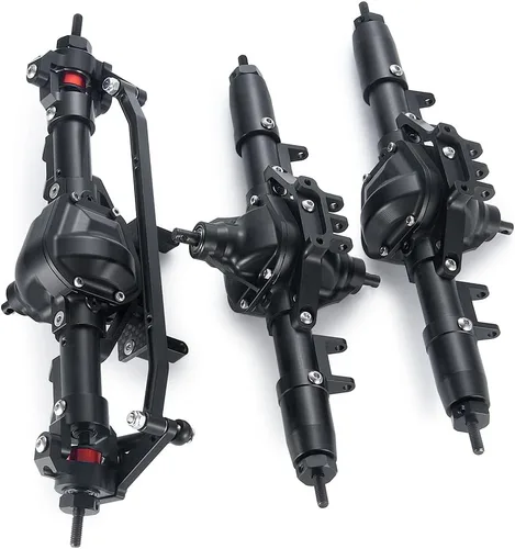 Vista 5 de RCHUBAM Juego de ejes centrales de metal CNC con base servo para 1/10 axial SCX10 RC