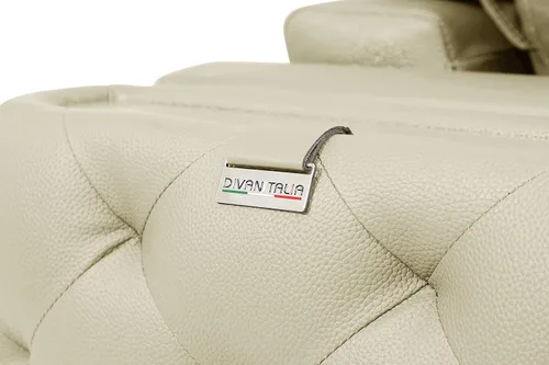 Vista 37 de Blackjack Furniture Reggio Collection - Sofás de cuero italiano de grano completo para sala de estar con marco de madera brasileña y acero Blanco