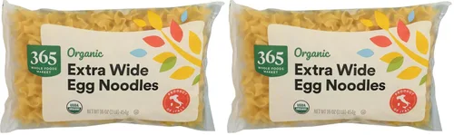 Vista 7 de 365 by Whole Foods Market, Fideos orgánicos extra anchos de huevo, 16 onzas