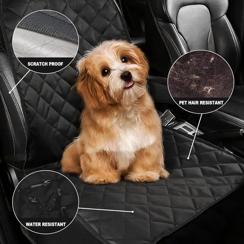 Vista 4 de AsFrost Funda de asiento de automóvil para perros, SUV, camiones, gruesa Oxford 600D, resistente, impermeable, para perros, duradera