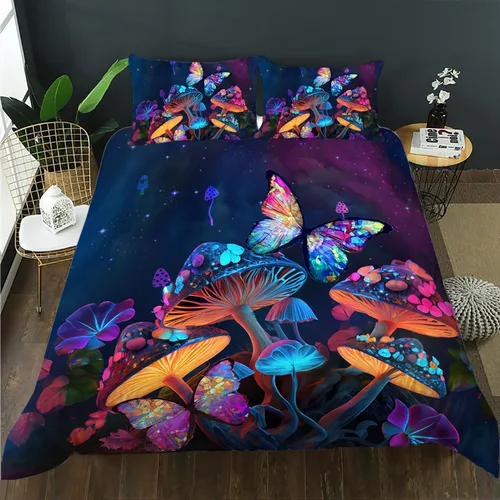 Vista 29 de AILONEN Twin Duvet Cover Set 3 Piece, Pastel Bowknot Bedding, Pink Purple Quilt Wrap Zippered, Soft Microfiber Comforter Case for Princess Girls