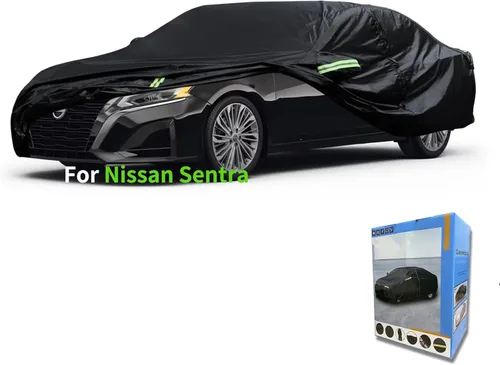 Vista 16 de Ajuste personalizado para funda de automóvil Nissan, resistente al agua, para todo tipo de clima, protección UV, resistente al viento, para todo