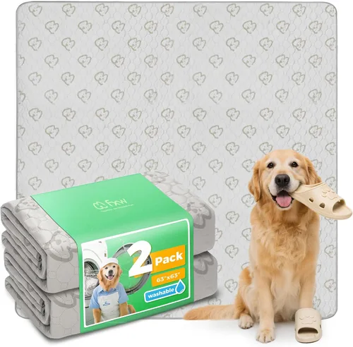 Vista 55 de FXW Almohadillas lavables para orina para perros, almohadillas para cachorros con súper absorbentes, diseñadas específicamente para jaulas de 24