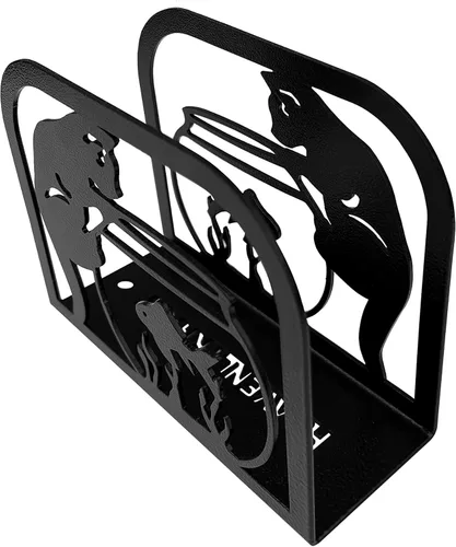 Vista 7 de Dispensador de servilletas de gato y pescado, soporte de pañuelos moderno para decoración de cocina para mesa de comedor y granja