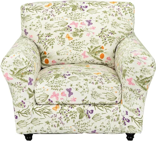 Vista 21 de CRFATOP Fundas para sillas suaves de 2 piezas para perros, fundas elásticas para sillón de 1 plaza, fundas de muebles de sofá lavables con 1 funda