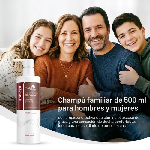 Vista 9 de Karseell Champú de Aceite de Argán Extracto Hidratante Reparación Profunda Champú Liso para Cabello Seco y Dañado 16.9Oz 500ml
