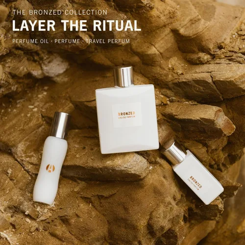 Vista 6 de APOTHIA Aceite de perfume de bronce roll-on Flor de azahar, jazmín, bergamota y almizcle Aceite de perfume sin alcohol de larga duración