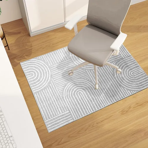 Vista 38 de Tapete para silla de oficina para suelo de madera dura, 48"x36" tapete protector de escritorio de computadora de fácil deslizamiento para silla