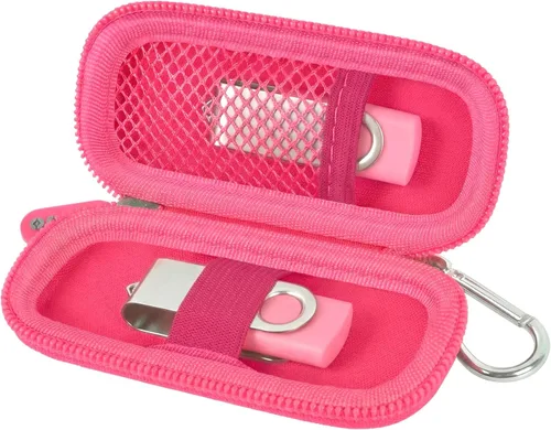 Vista 13 de Funda para unidad flash USB, soporte para tarjeta SD compatible con memoria USB, tarjetas de memoria, bolsa de almacenamiento SDXC SDHC, organizador