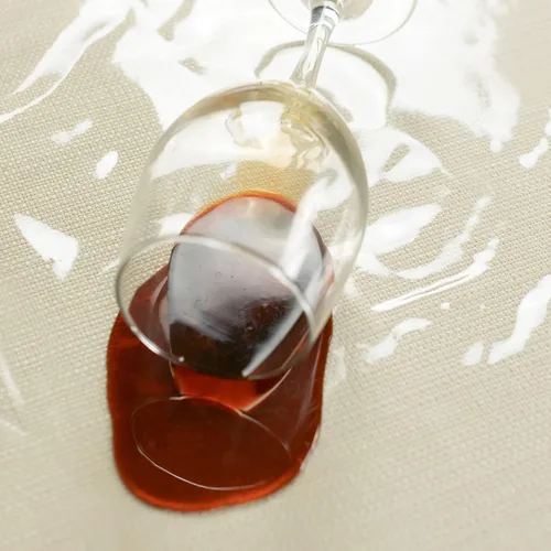 Vista 5 de Benson Mills - Mantel de plástico transparente resistente, 100% impermeable y a prueba de derrames de aceite, para mesas de comedor, fiestas