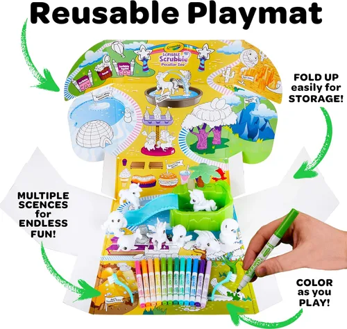 Vista 3 de Crayola Scribble Scrubbie Peculiar Zoo, exclusivo de Amazon, juguete para niños, regalo para niños de 3, 4, 5, 6 años