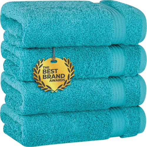 Vista 58 de Cotton Paradise - Alfombras de baño antideslizantes 100% algodón para el baño, 17 x 24 pulgadas, suaves, absorbentes, de secado rápido, lavables a