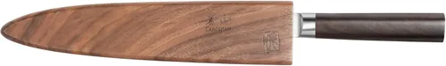 Vista 3 de Cangshan HAKU Series - Cuchillo Sashimi de 8 pulgadas con funda, acero de Damasco forjado X-7, 501103