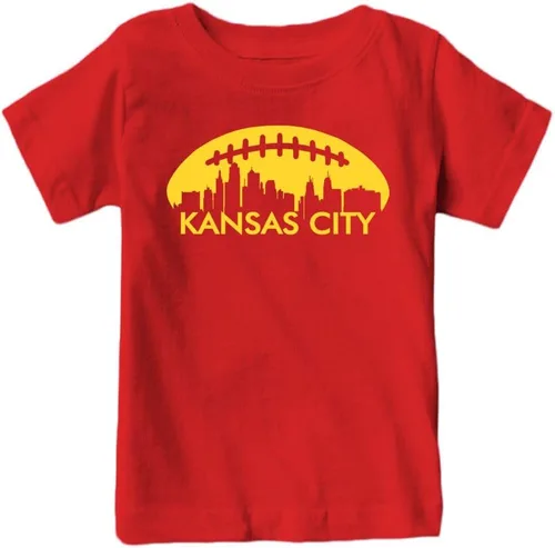 Vista 56 de Xtreme Apparrel Camiseta infantil City Skyline para fanáticos del fútbol americano