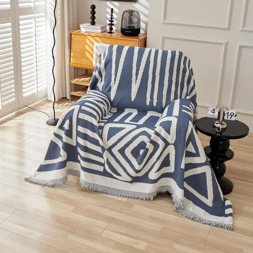 Vista 74 de VClife - Funda para sofá de 3 plazas, modular o en forma de L, de felpilla, reversible, bohemia, apta para perros, moderna, protectora, lavable