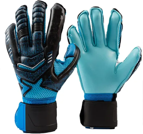 Guantes de fútbol con protección de portero acolchados, juego de equipo de protección de fútbol, guantes de portero de fútbol con agarre fuerte,