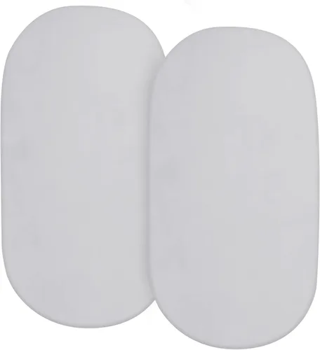 Sábanas de moisés 100% algodón, paquete de 2 sábanas para moisés para bebés Gris